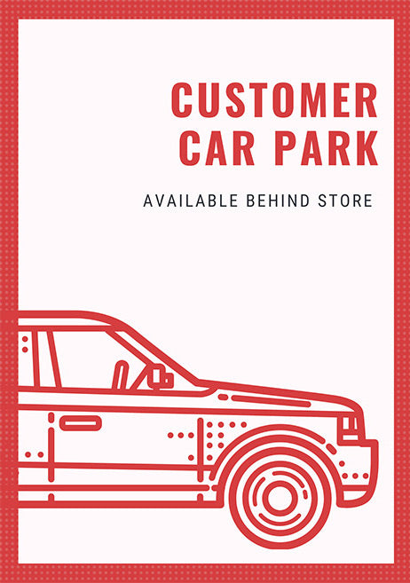 We have a private customer car park available directly behind the store. 