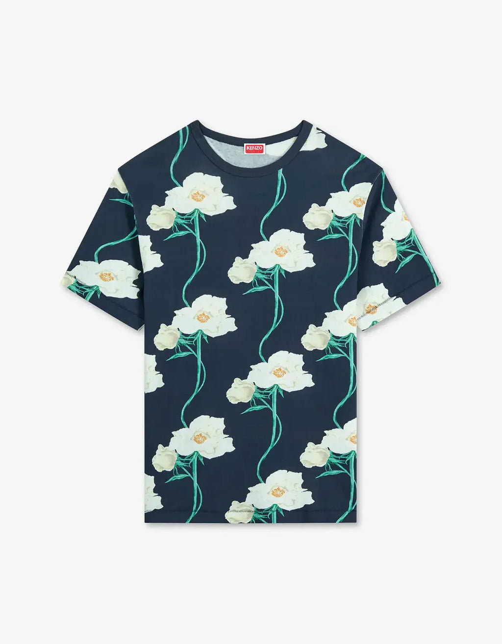 Kenzo Archive Rose Blue T-Shirt – mens designer fashion London