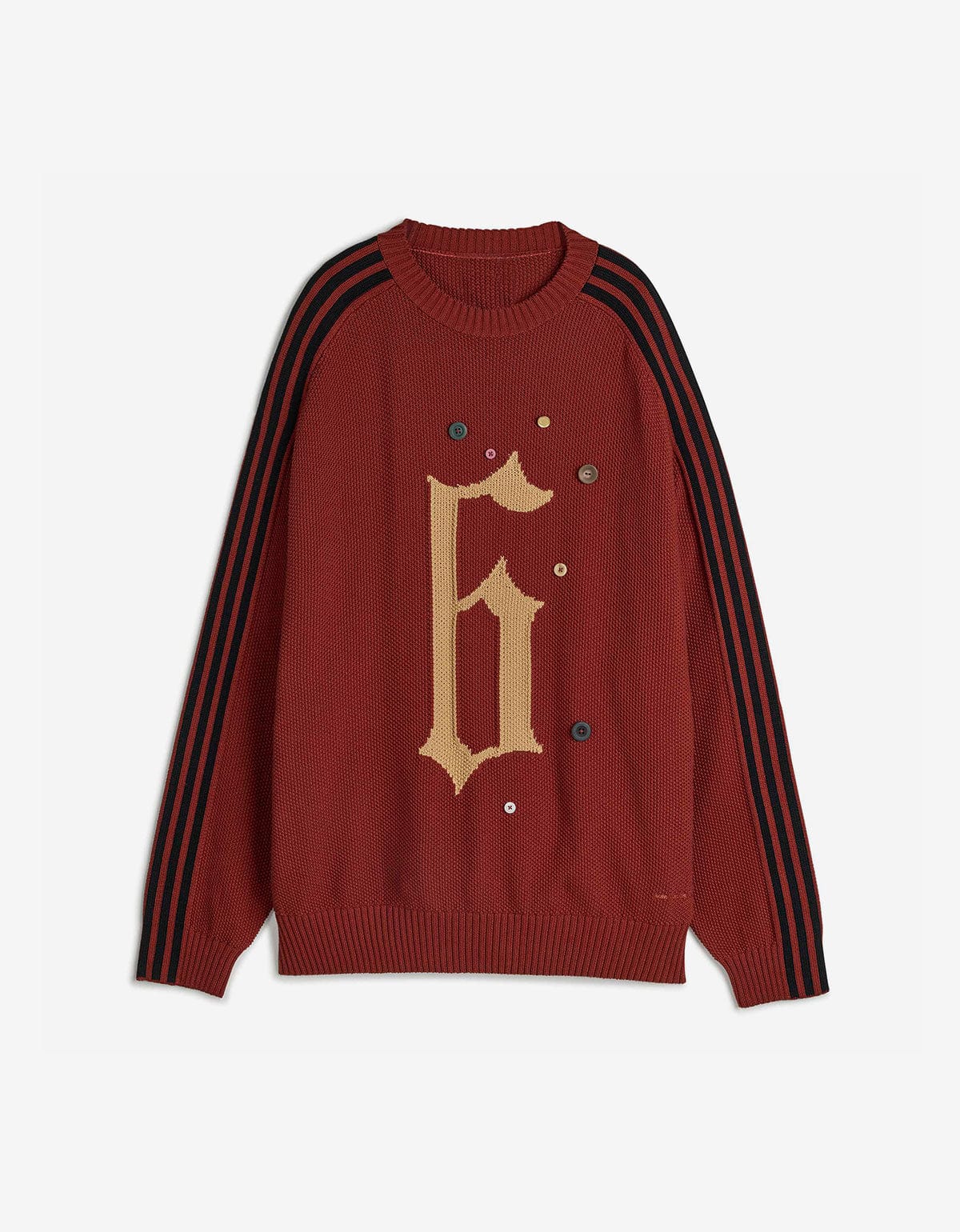 ★ もも ★ SFTM x Adidas 006 Red Intarsia Sweater – Zoo Fashions