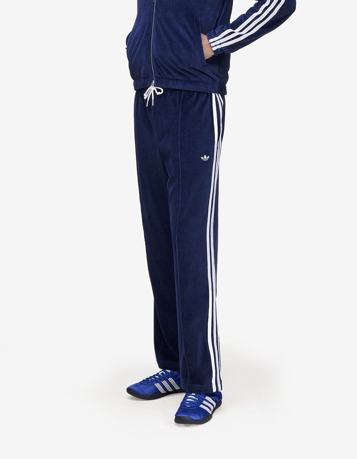 Wales Bonner x Adidas Blue Velour Track Pant KG3625