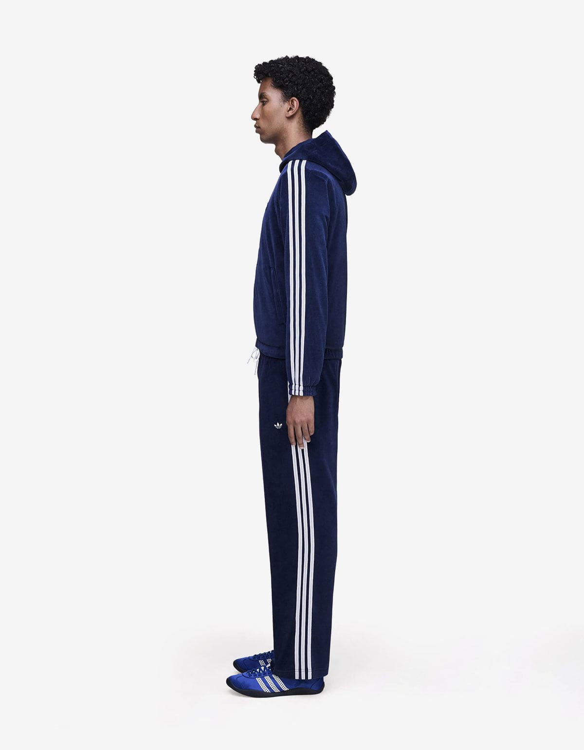 Wales Bonner x Adidas Blue Velour Track Pant KG3625