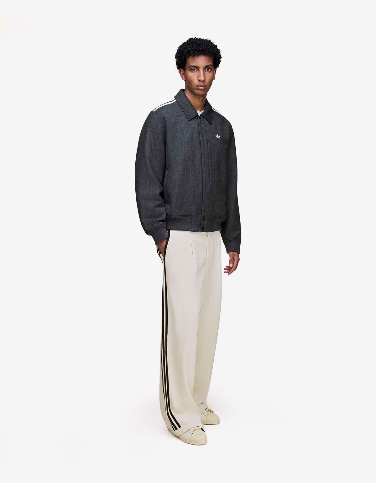Wales Bonner x Adidas White Wide Trousers KB2295