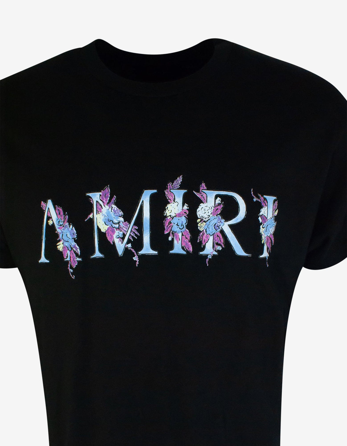 Amiri Black Floral Amiri T-Shirt