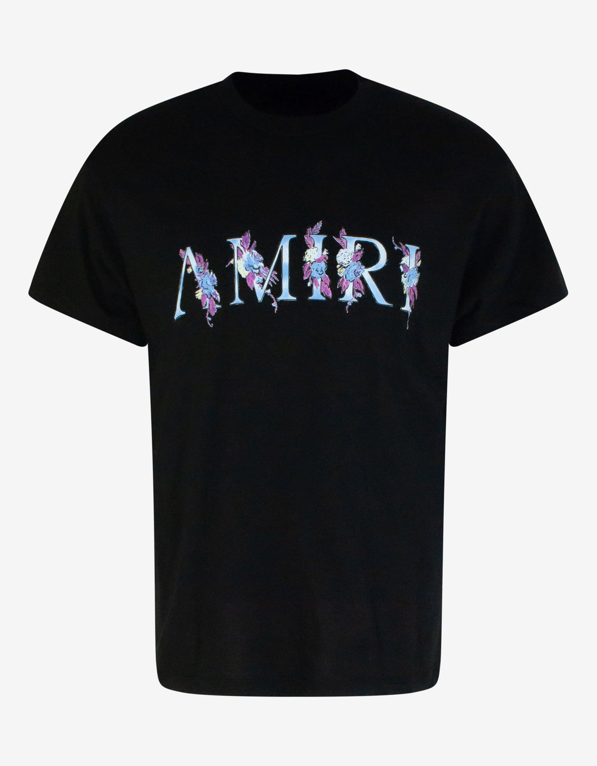 Amiri Black Floral Amiri T-Shirt