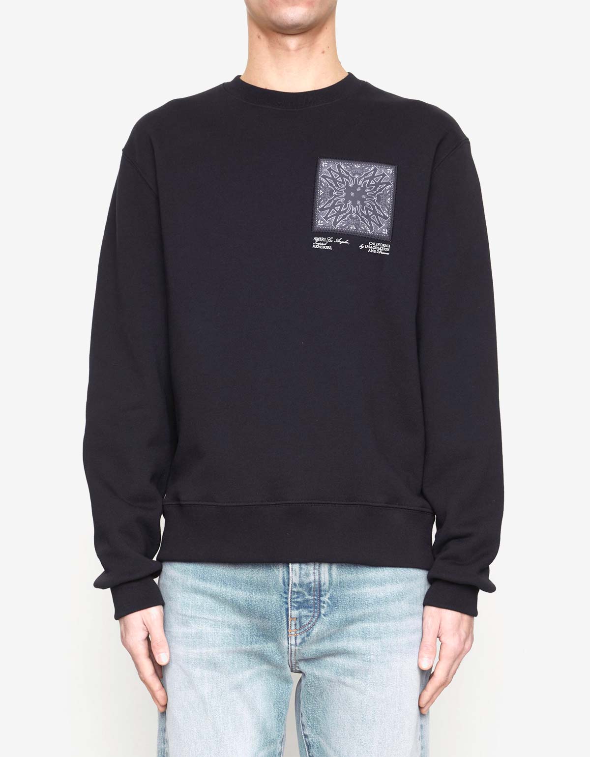 Amiri Black MA Bandana Silk Applique Sweatshirt – Zoo Fashions