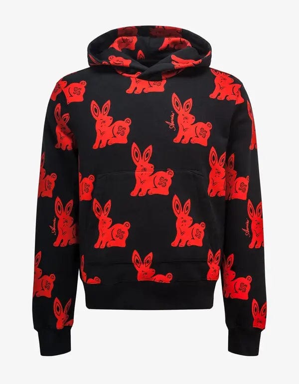 Red bunny hoodie hotsell