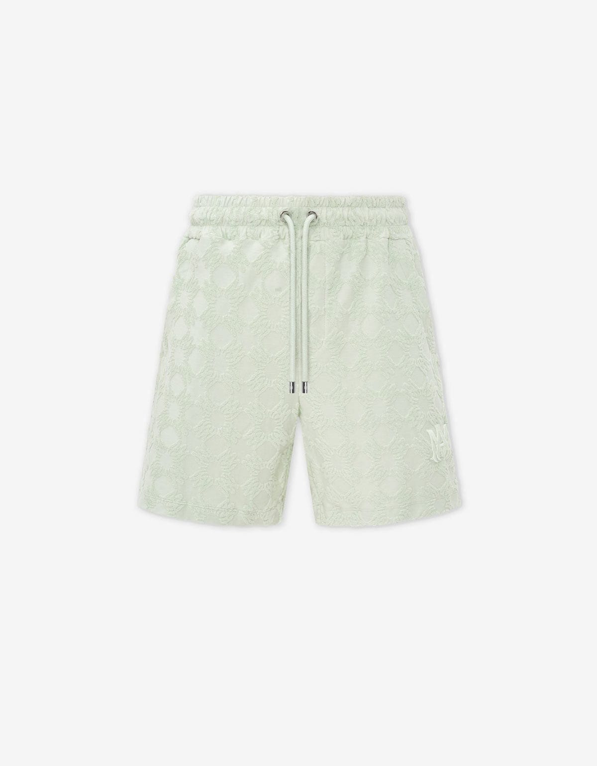 Amiri Green MA Quad Towelling Shorts