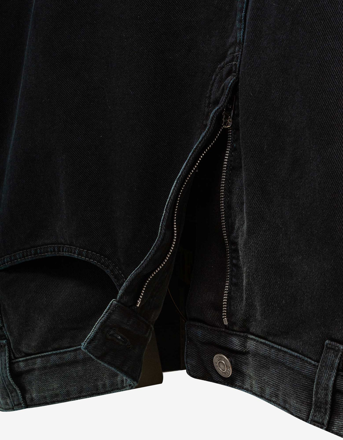 Balenciaga Black Deconstructed Denim Jacket