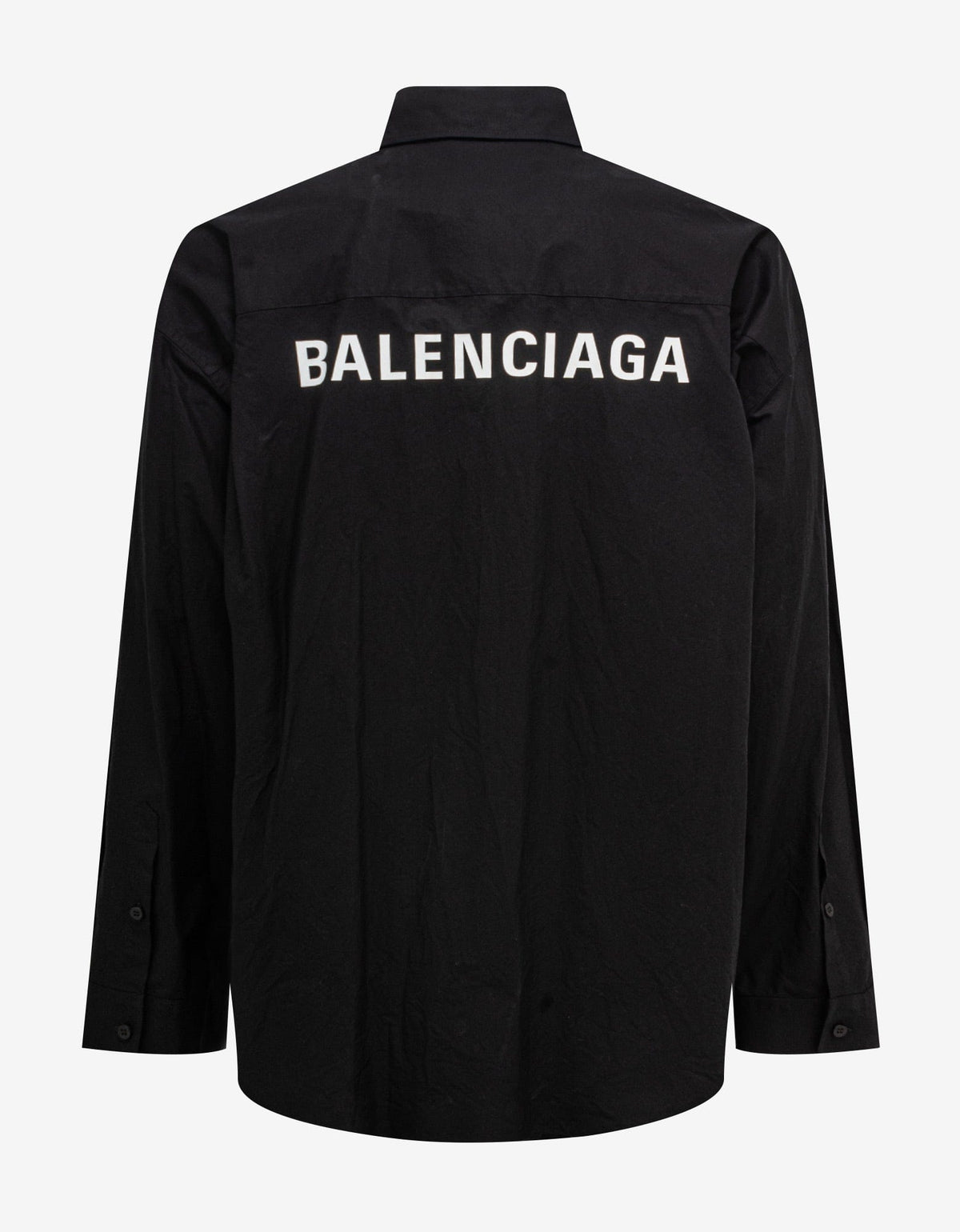 Balenciaga Black Logo Oversized Shirt