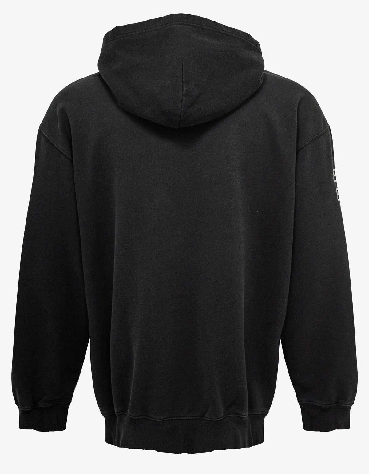 Balenciaga Washed Black BB Logo Medium Fit Hoodie
