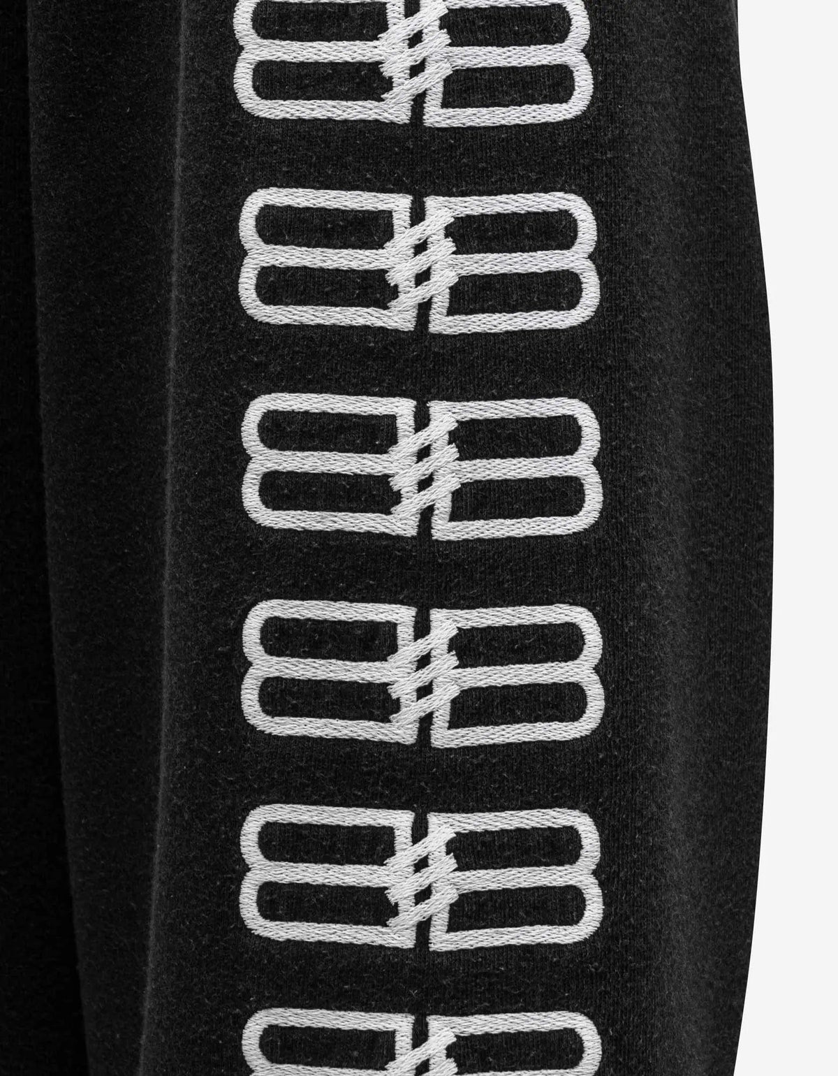Balenciaga Washed Black BB Logo Medium Fit Hoodie