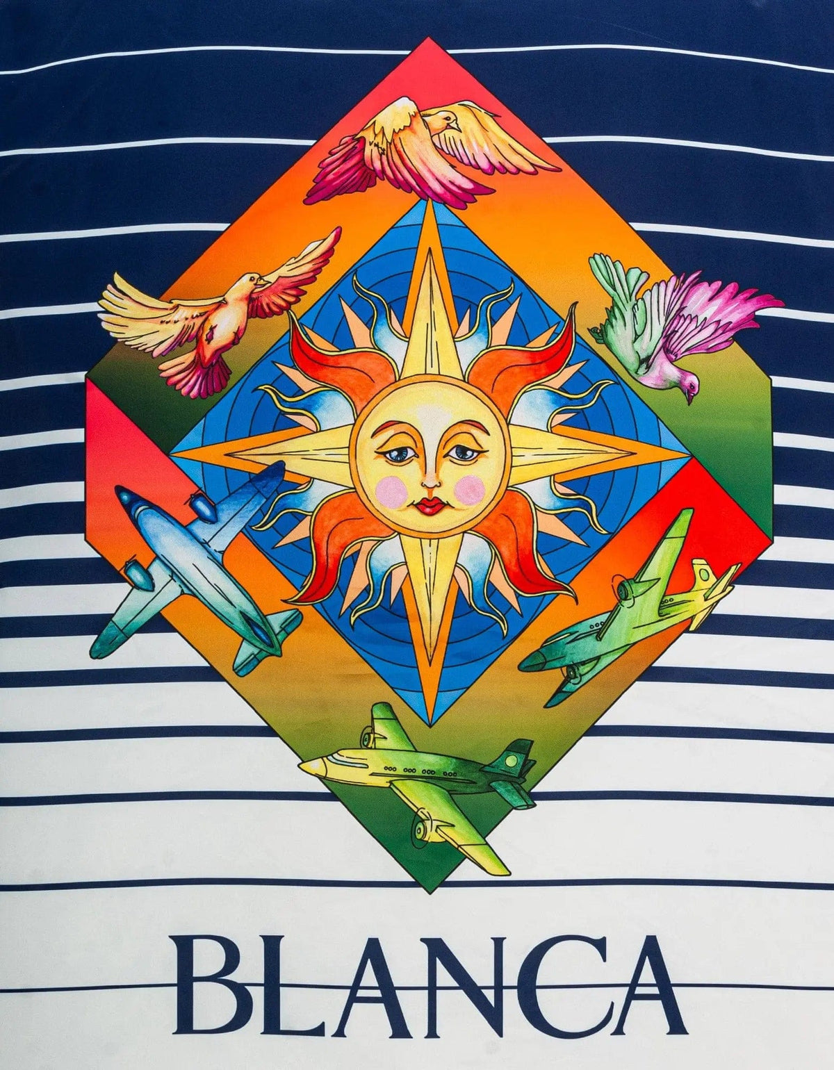 Casablanca Blue Les Elements Coach Jacket