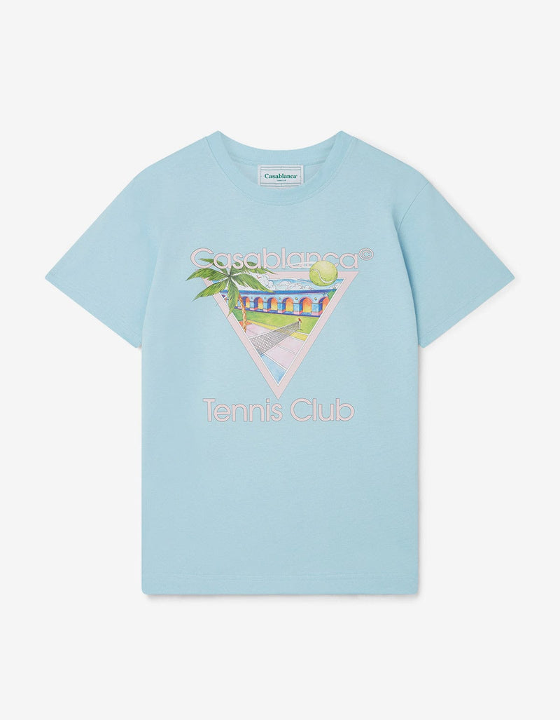 Casablanca Blue Tennis Club Icon T-Shirt