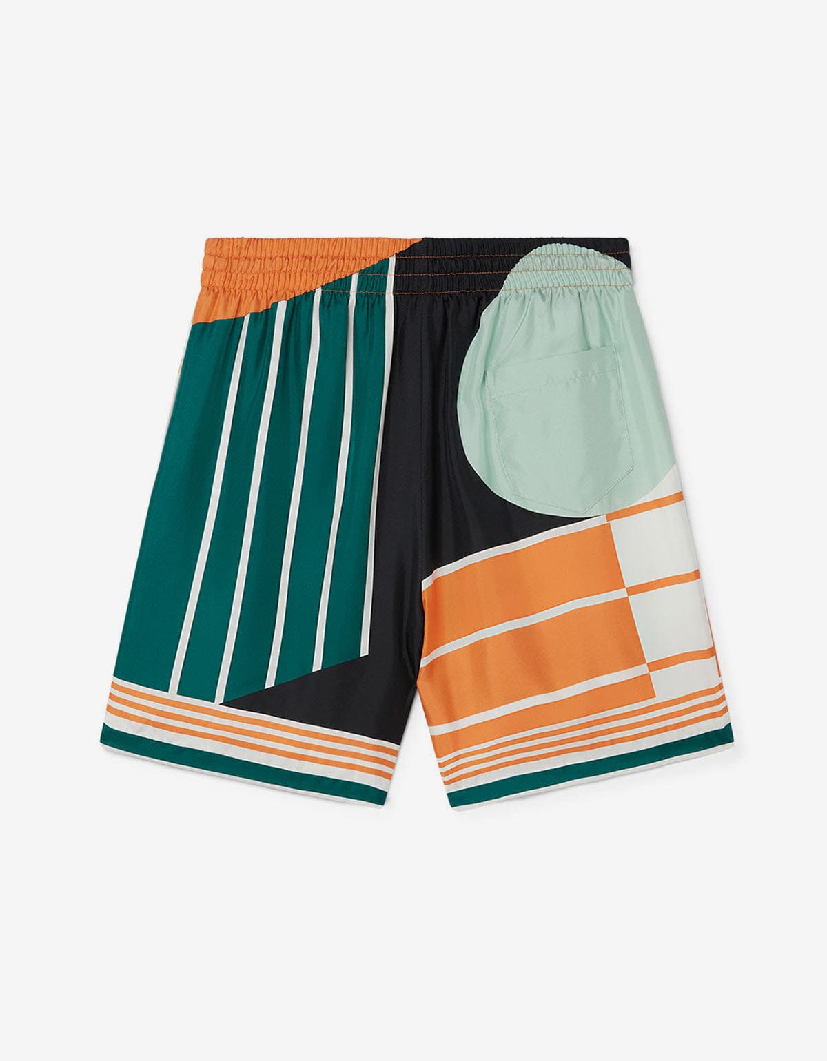Casablanca Casablanca Court Abstrait Silk Shorts