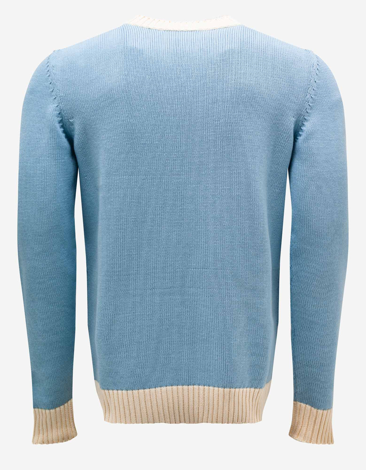 Casablanca Light Blue Contrast Panel Sweater