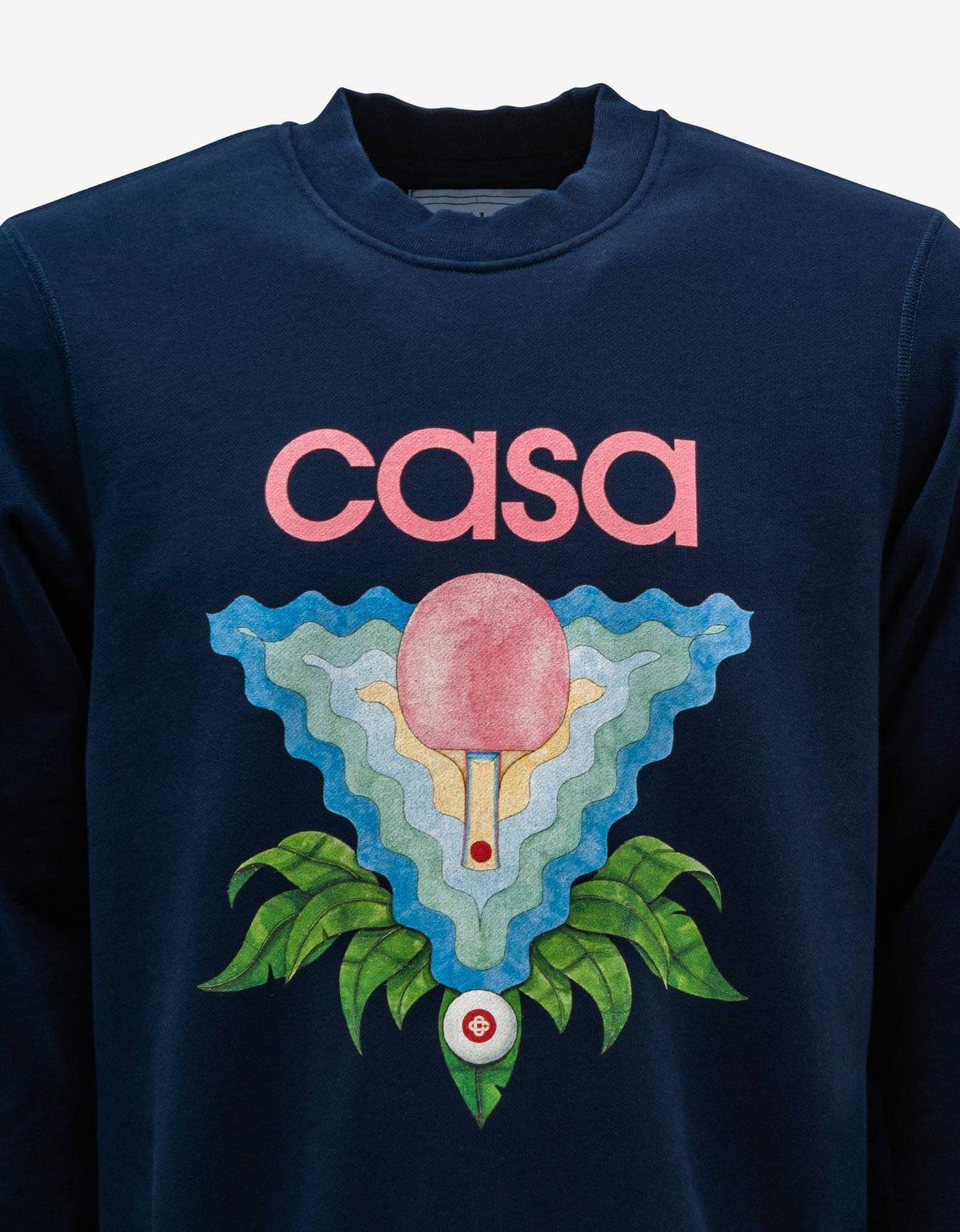 Casablanca Navy Blue Memphis Icon Print Sweatshirt