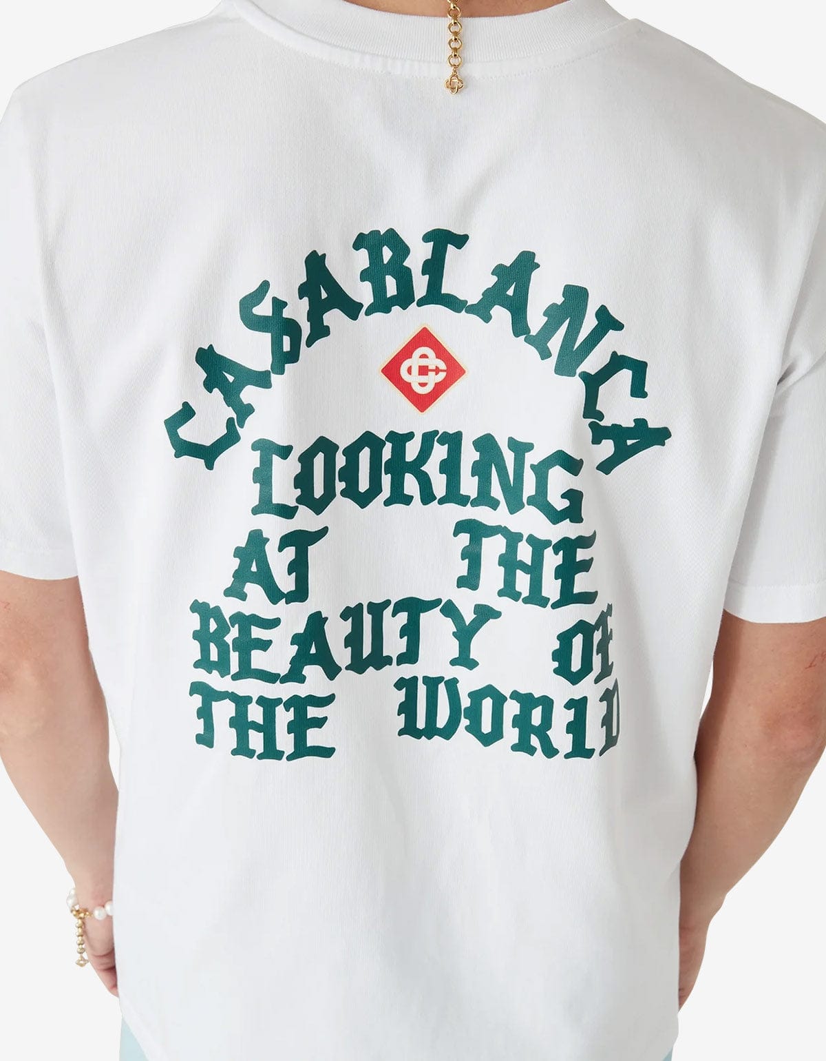 Casablanca White Beauty Of The World Print T-Shirt