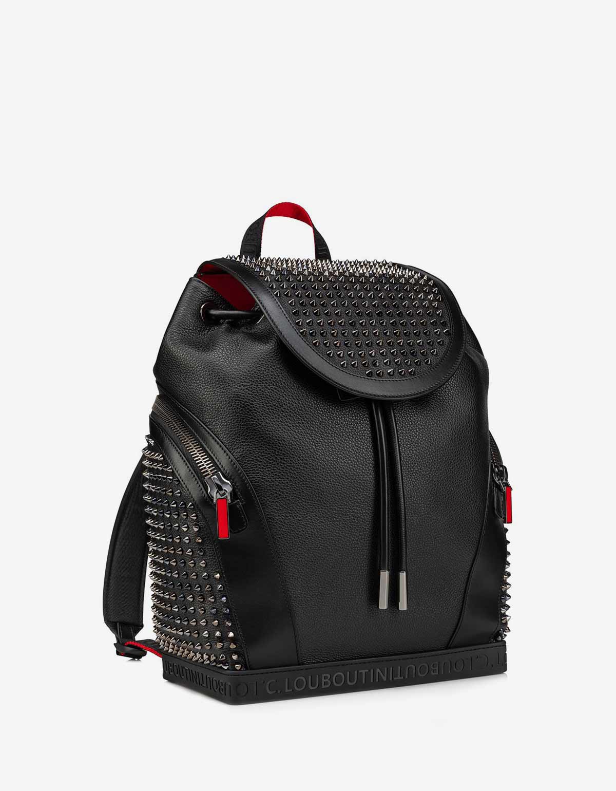 Christian Louboutin Explorafunk Black Leather Backpack