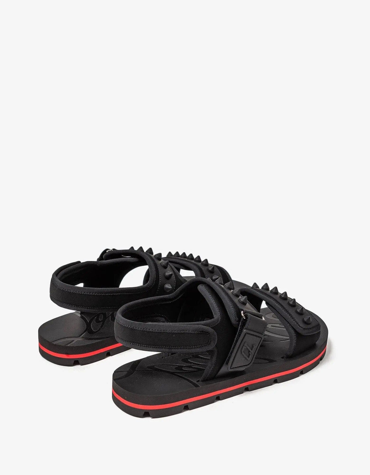 Christian Louboutin Siwa Flat Black Sandals