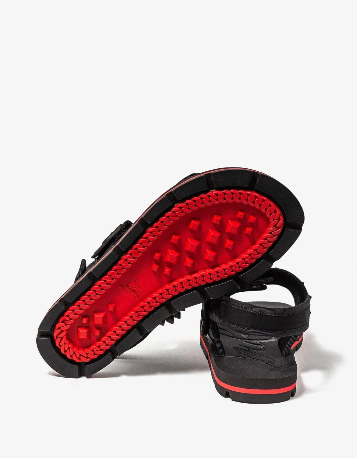Christian Louboutin Siwa Flat Black Sandals