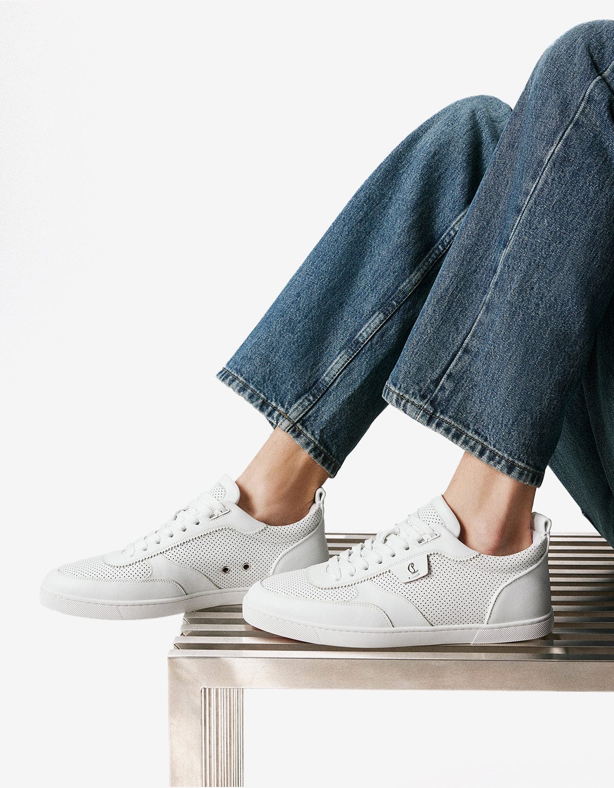 Christian Louboutin Tutti Rui White Trainers