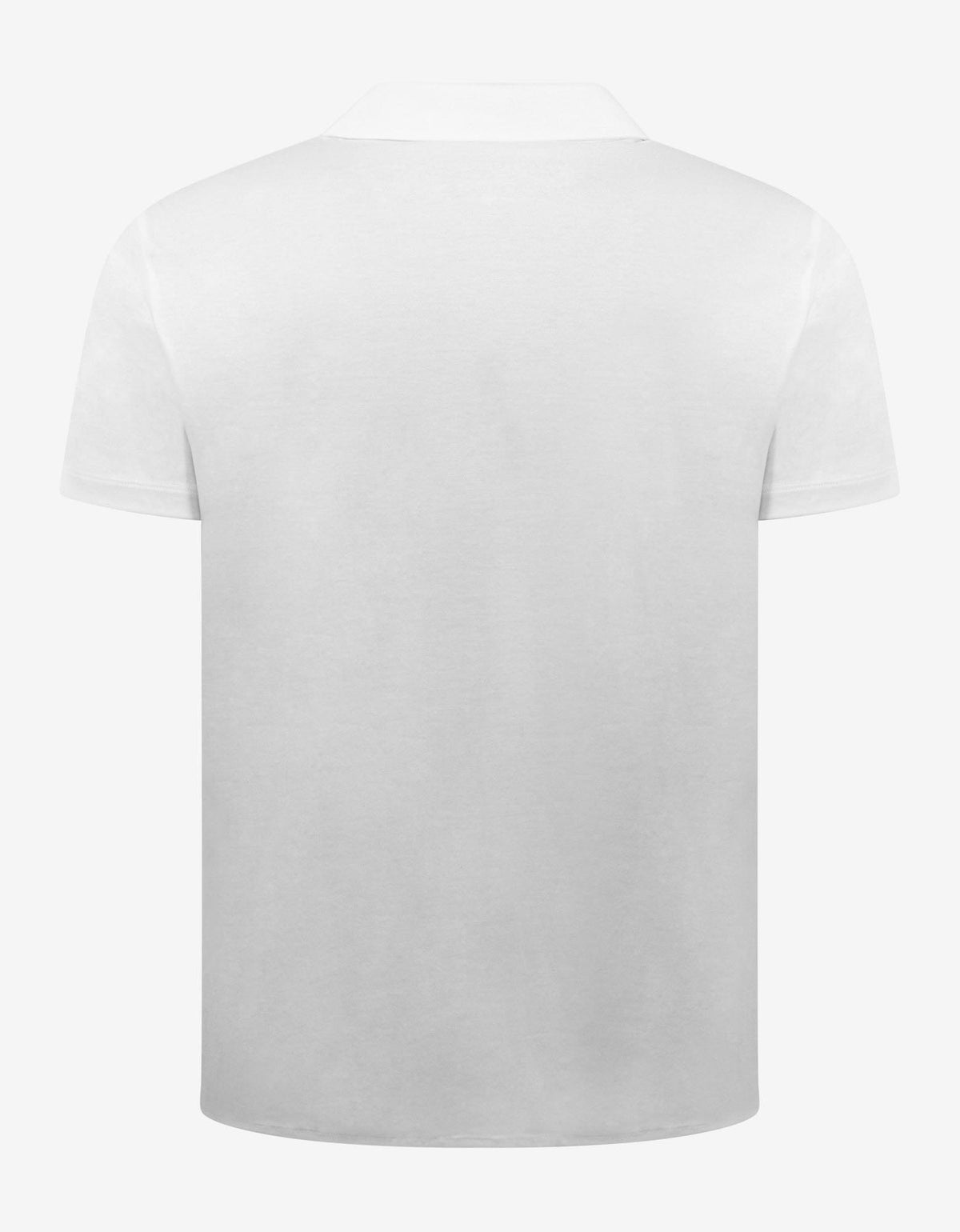 Emporio Armani White Jersey Cotton Short Sleeve Shirt