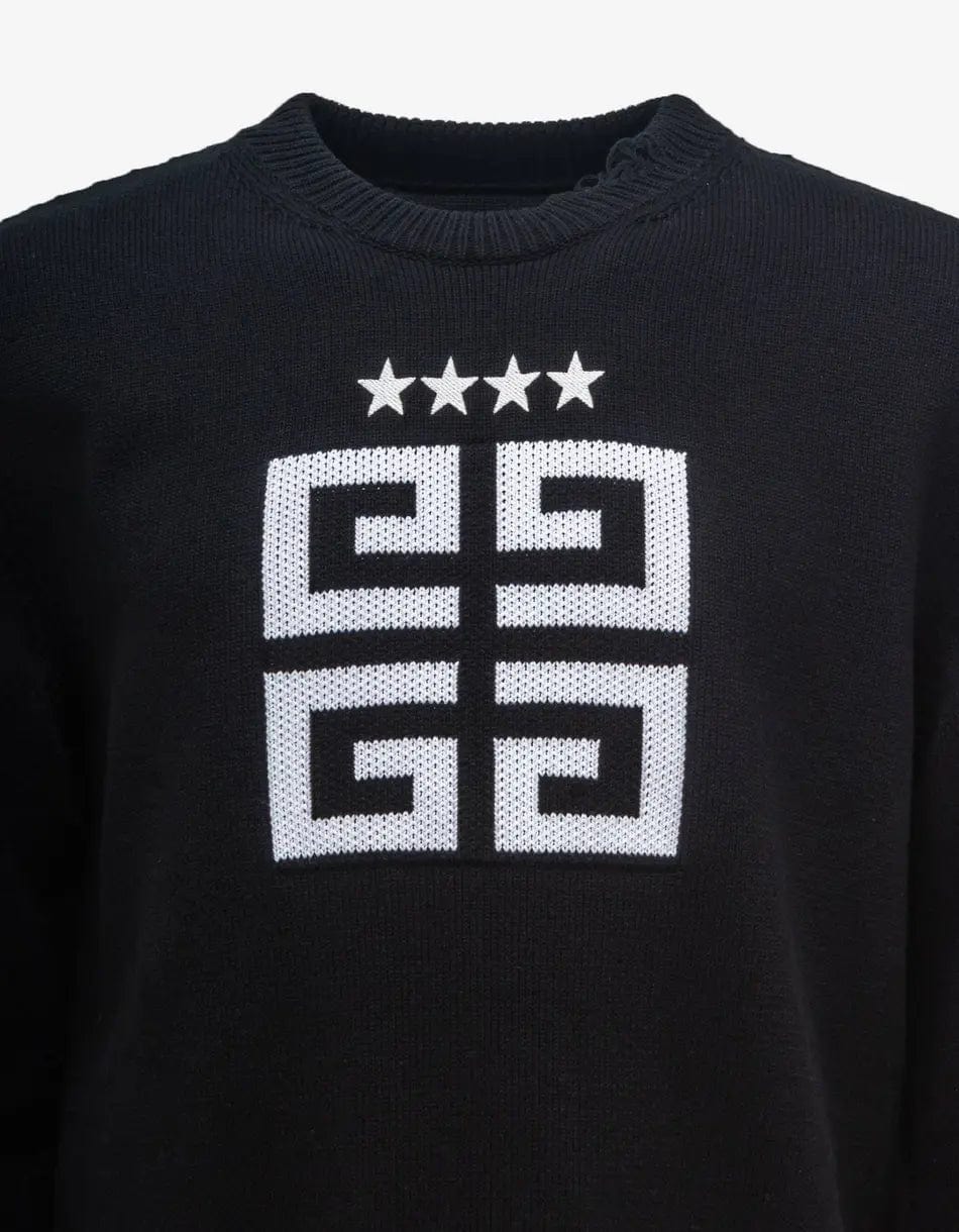 Givenchy Black 4G Star Sweater