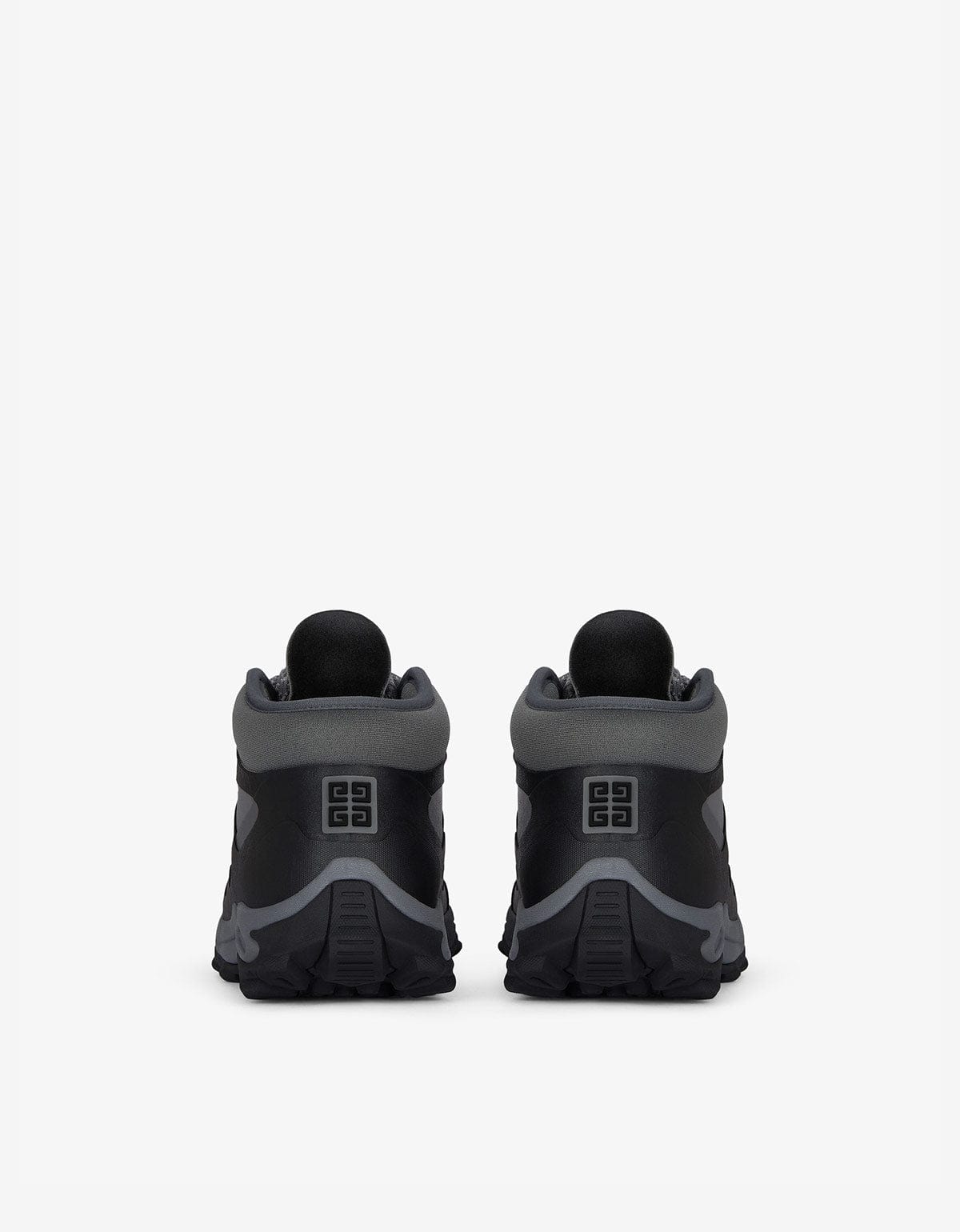 Givenchy Black Bogs Lace Up Boots