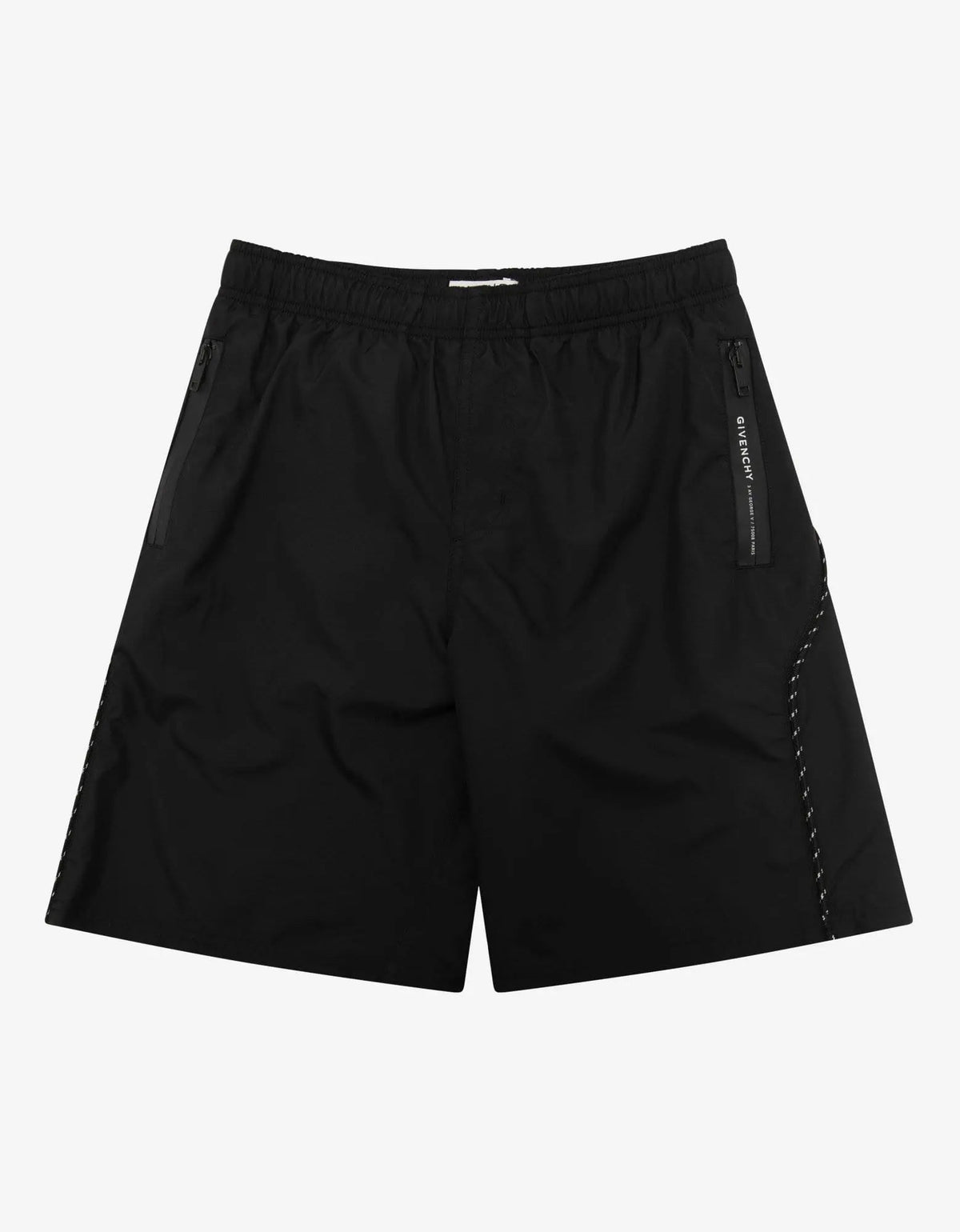 Givenchy Black Lace Detail Swim Shorts