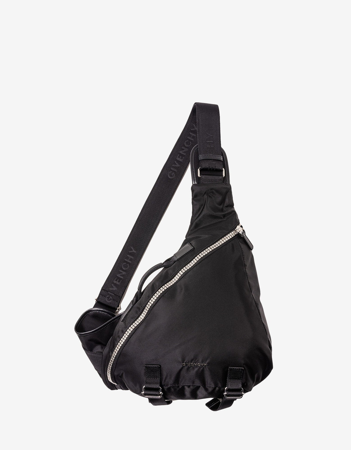 Givenchy Black Medium G-Zip Triangle Bag