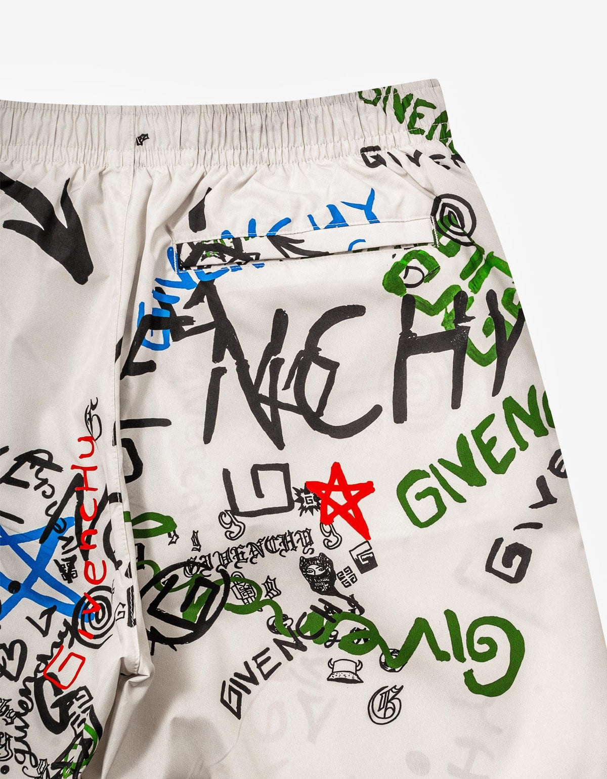 Givenchy Graffiti Print Swim Shorts