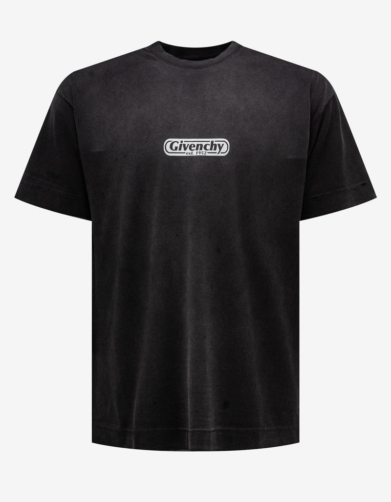 Givenchy Grey Graphic Print T-Shirt