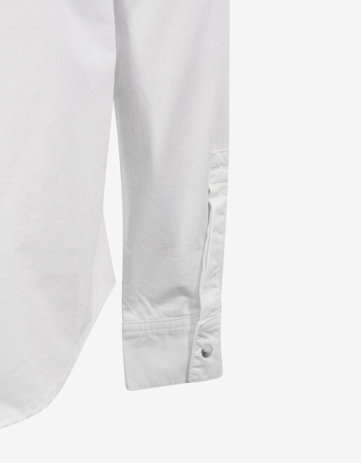 Givenchy White Calligraphic Logo Embroidery Shirt