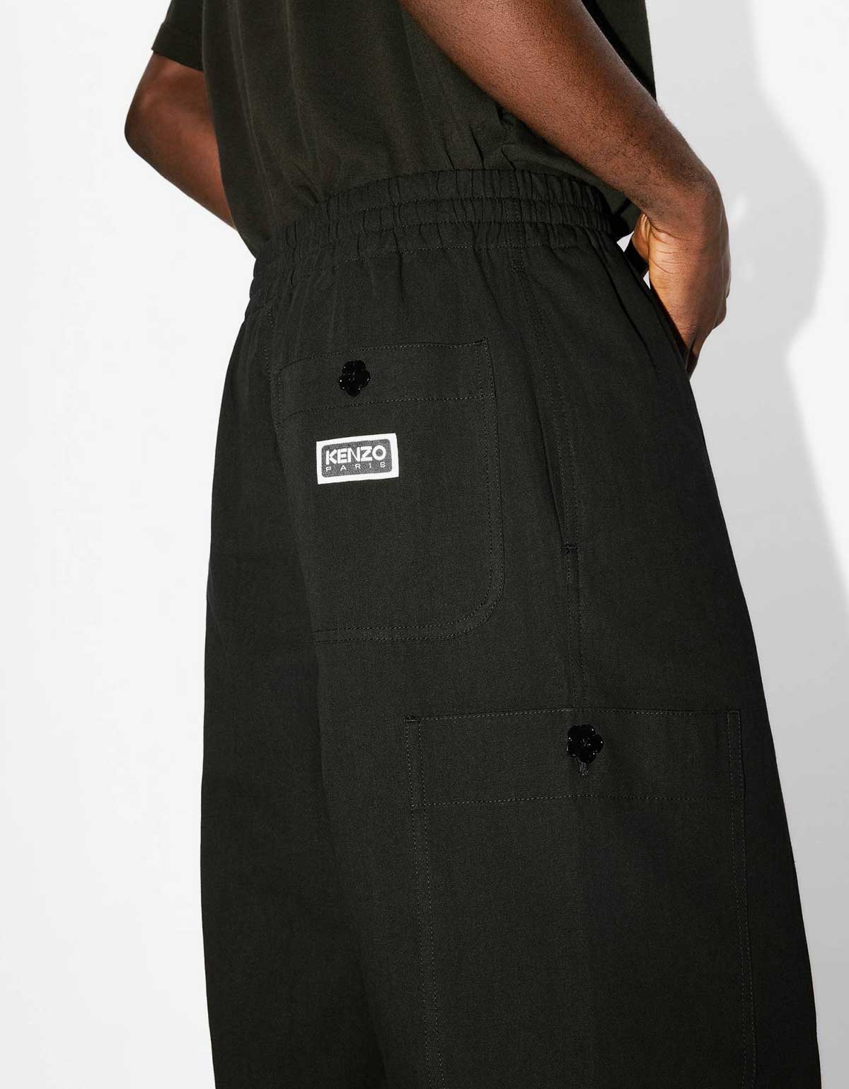 Kenzo Kenzo Black Cargo Joggers