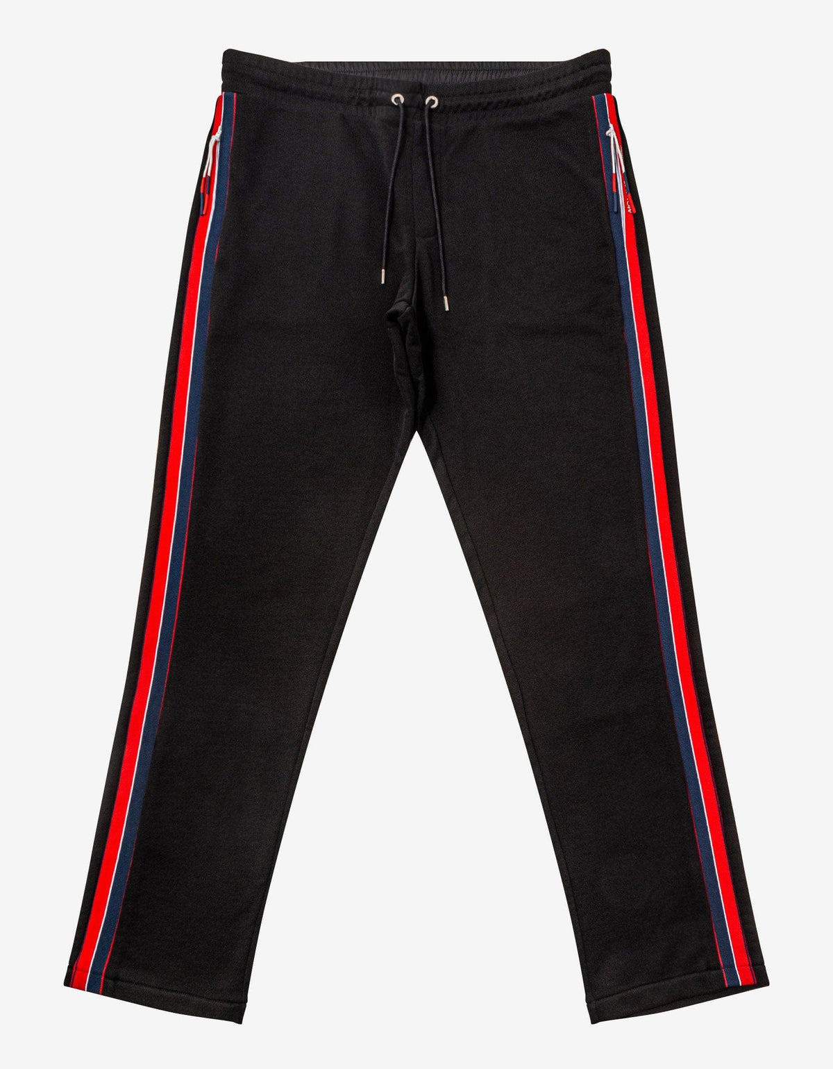Moncler Black Tricolour Band Sweat Pants