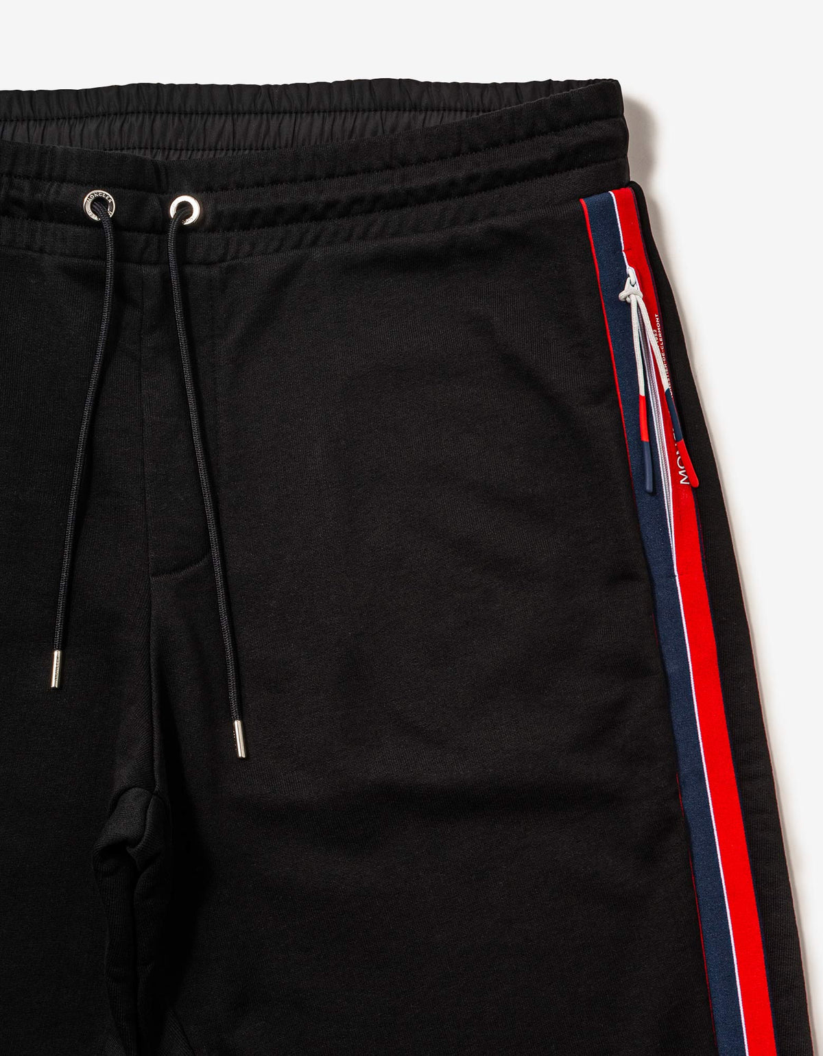 Moncler Black Tricolour Band Sweat Pants