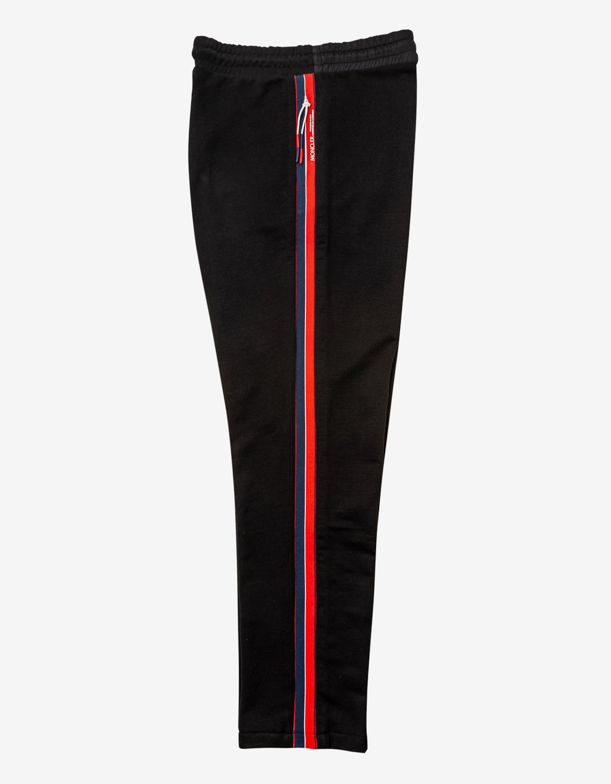 Moncler Black Tricolour Band Sweat Pants