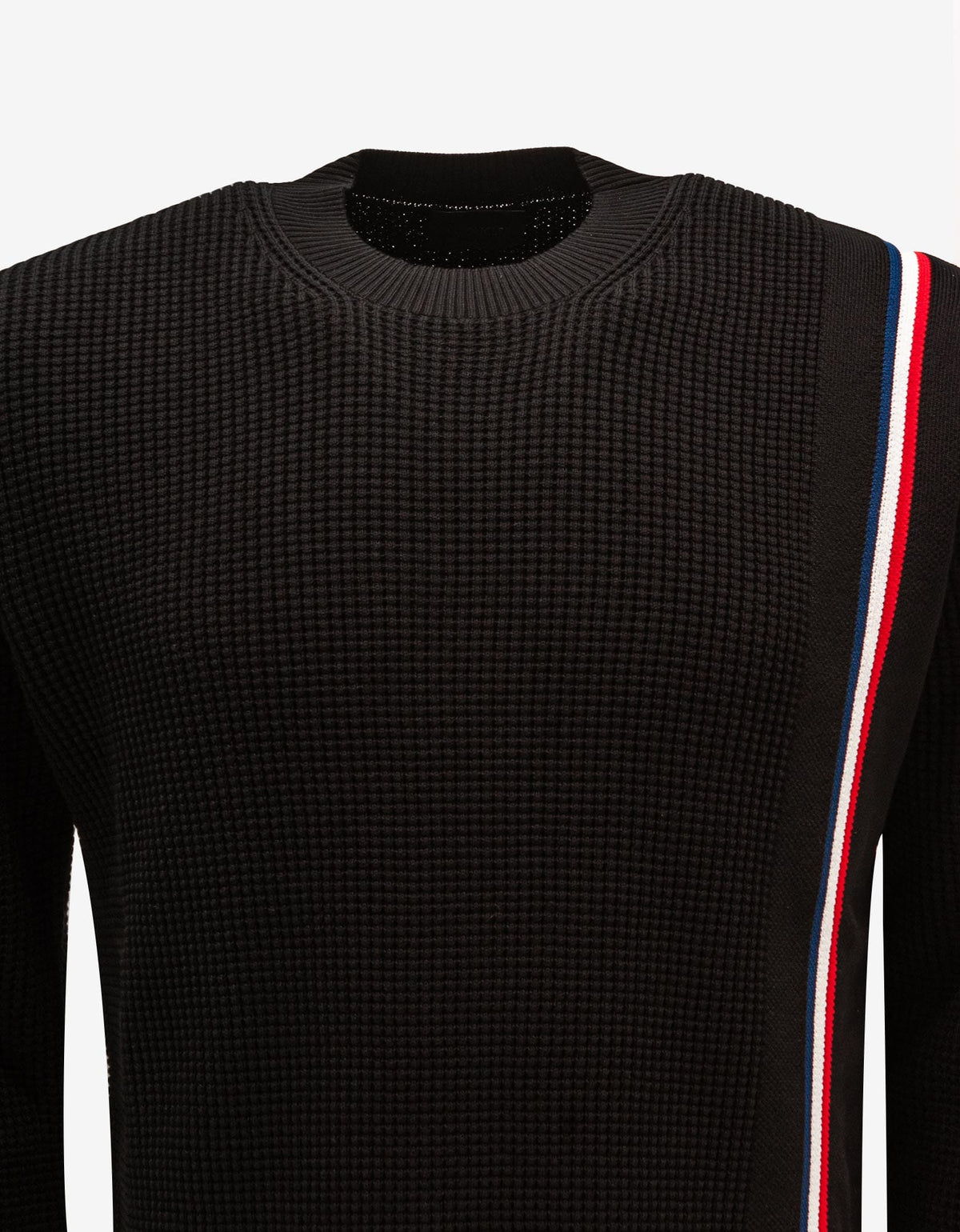 Moncler Black Tricolour Trim Sweater
