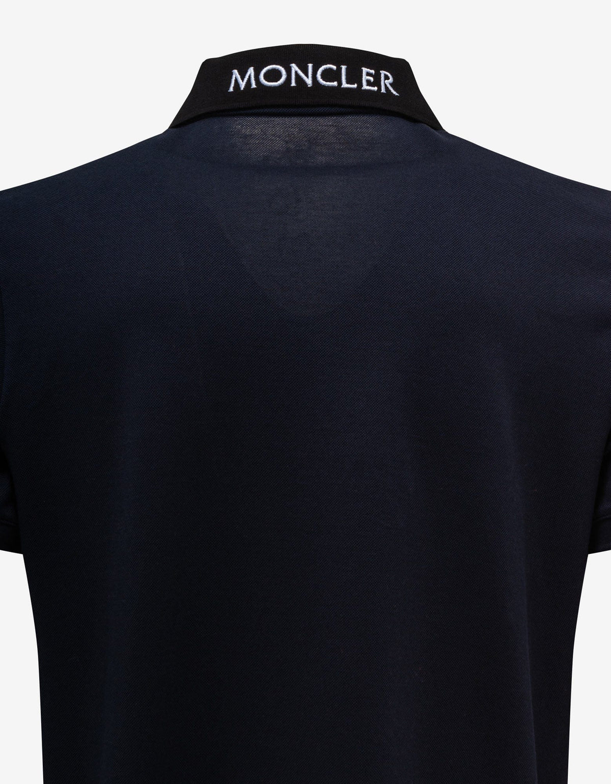 Moncler Blue Colour Block Polo T-Shirt
