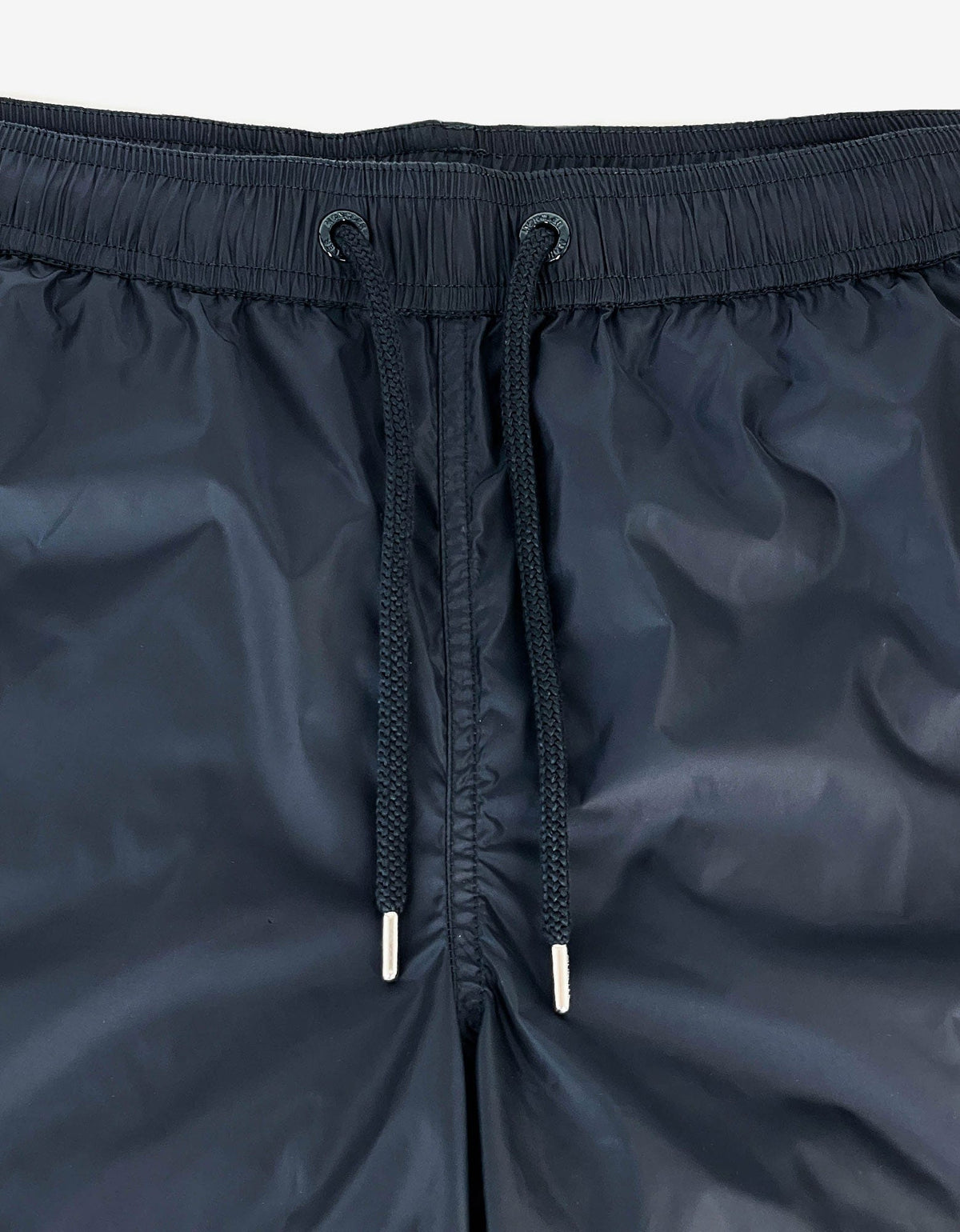 Moncler Navy Blue Logo Badge Swim Shorts