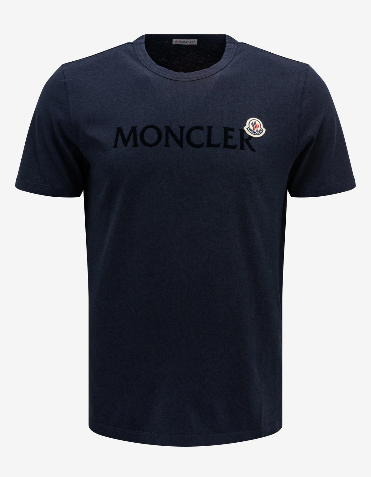Moncler Navy Blue Logo Lettering T-Shirt