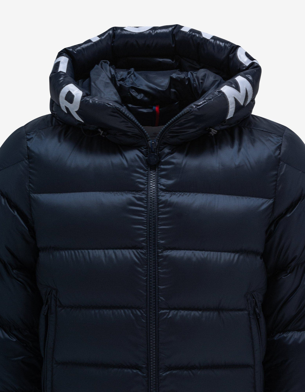 Moncler Salzman Navy Blue Nylon Down Jacket