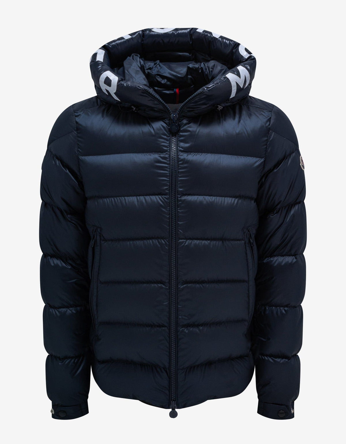 Moncler Salzman Navy Blue Nylon Down Jacket