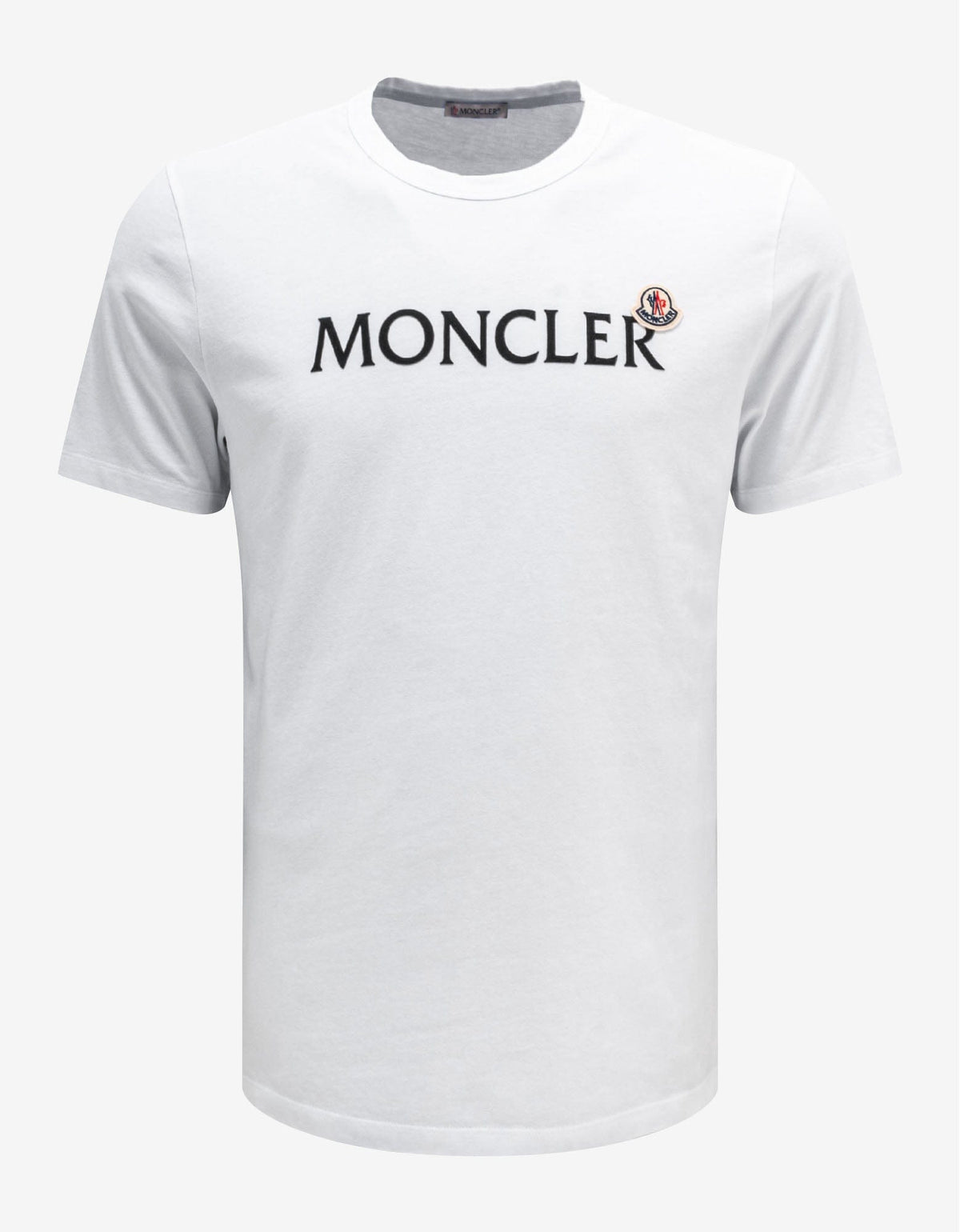 Moncler White Logo Lettering T-Shirt