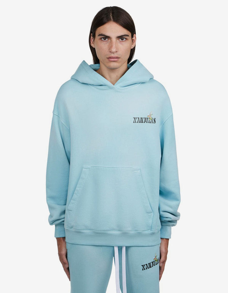 Nahmias Nahmias Blue Hummingbird Print Hoodie
