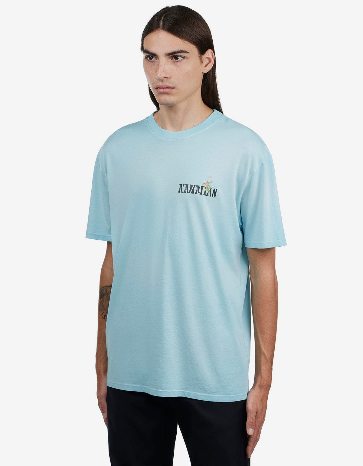 Nahmias Nahmias Blue Hummingbird Print T-Shirt