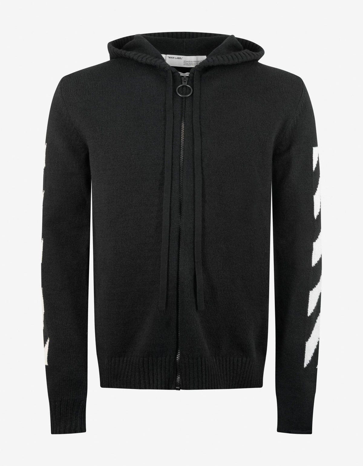 Off-White Black Arrows Hooded Zip Cardigan