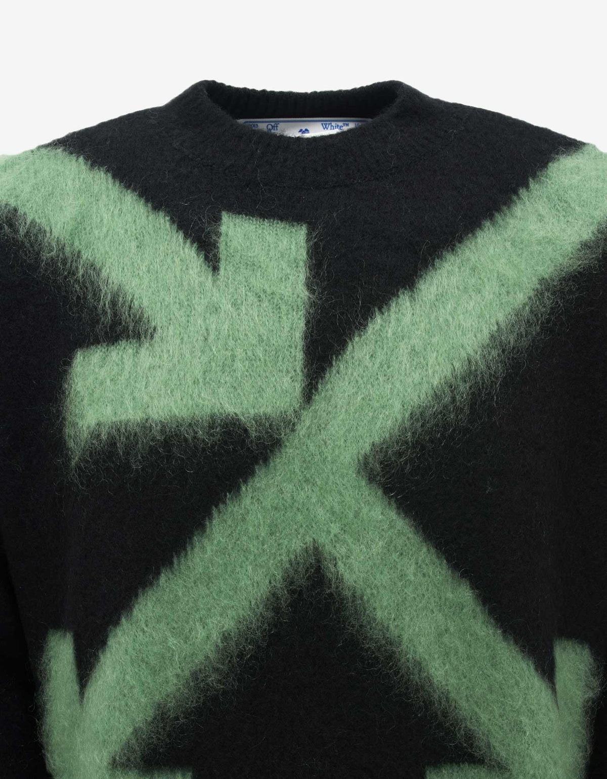 Off-White Black Fuzzy Arrows Sweater