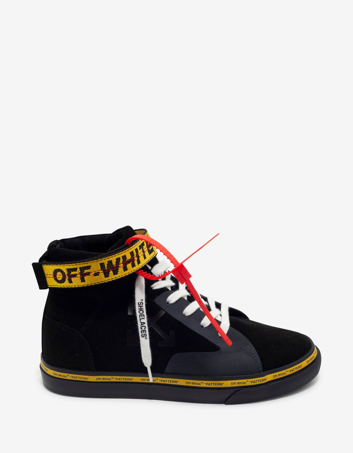 Off-White Black Industrial Vulcanized Mid Top Trainers