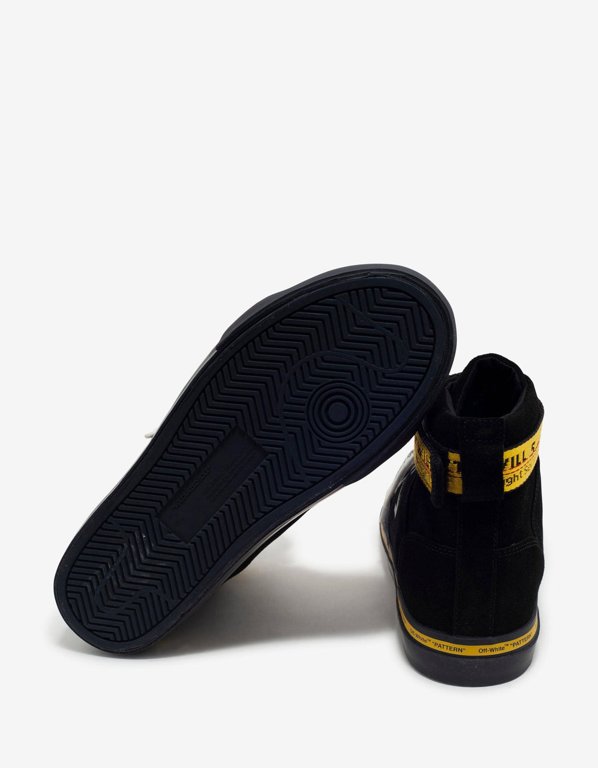 Off-White Black Industrial Vulcanized Mid Top Trainers